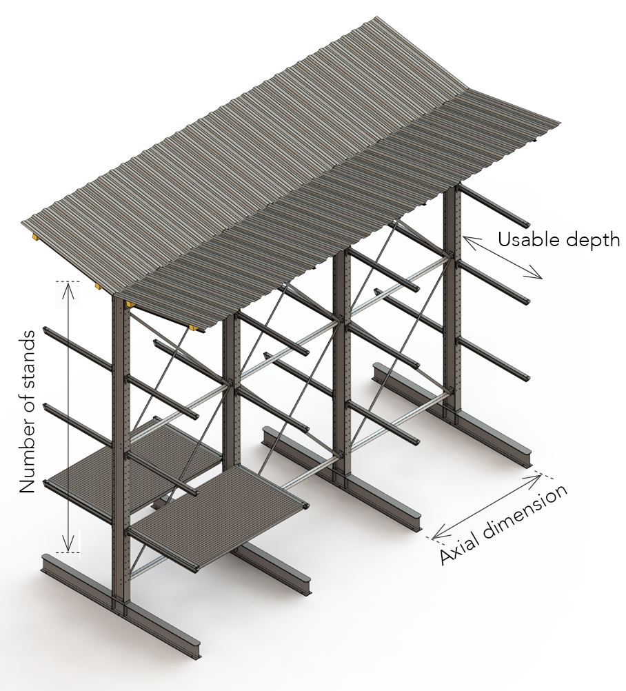 Tobler Two-sided cantilever rack MATO TOBLER İSKELE VE KALIP A.Ş.