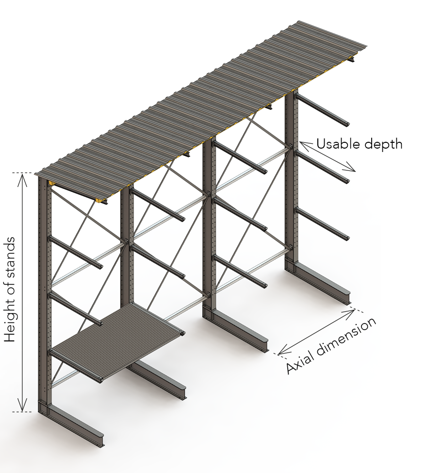 Tobler Single-sided cantilever rack MATO TOBLER İSKELE VE KALIP A.Ş.
