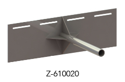 Flat roof bracket for metal facade Tobler AG
