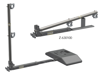 Flat roof guardrail 